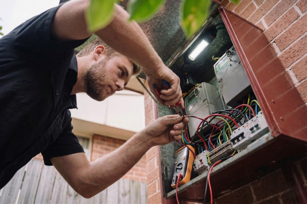 Seaforth electrician performing electrical work